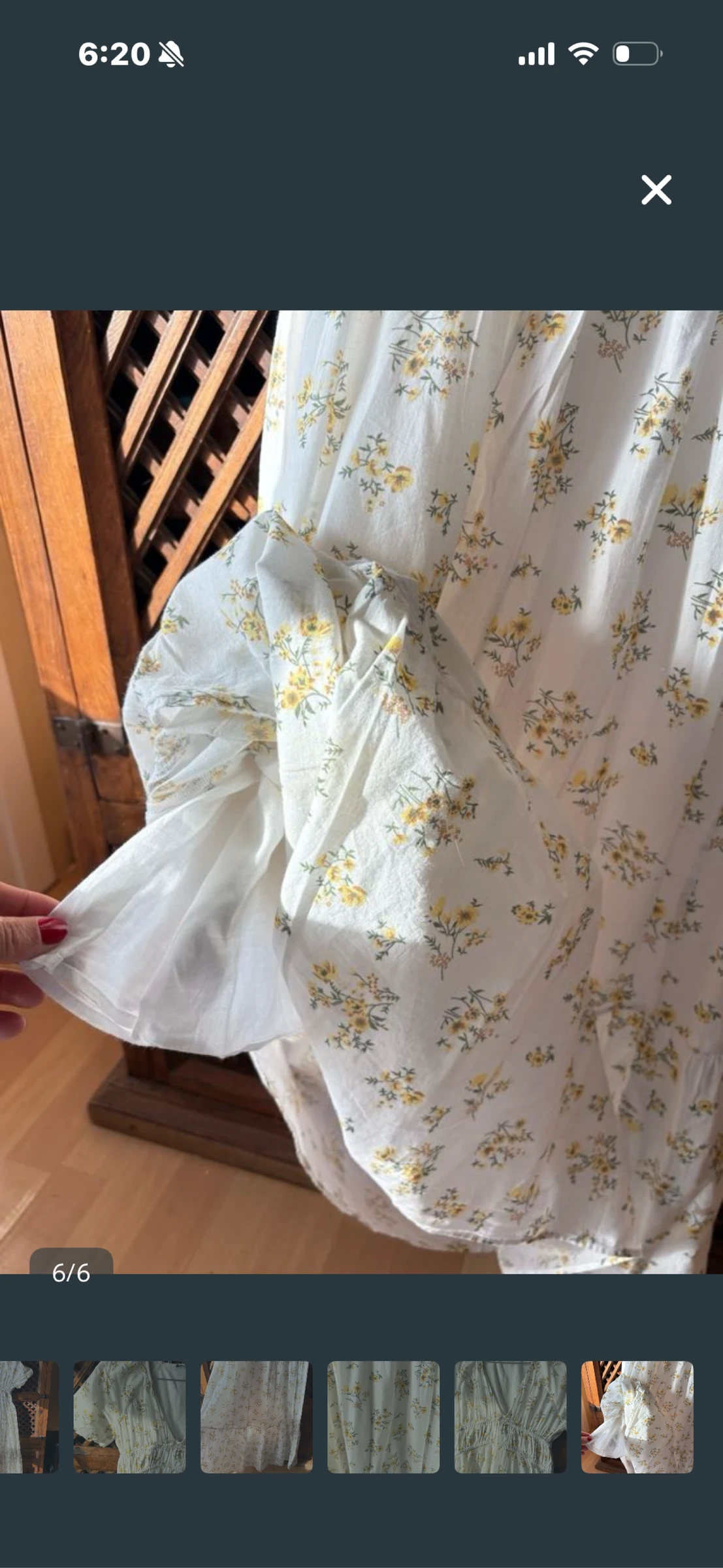 White dress with yellow flowers – photo 6